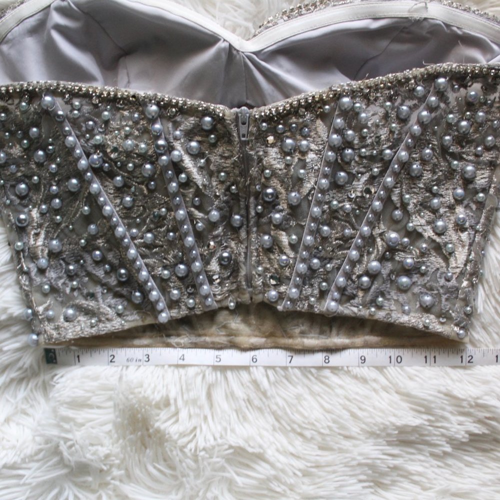 Clarisse 2-piece Prom Dress Silver/Grey - Picture 11 of 14